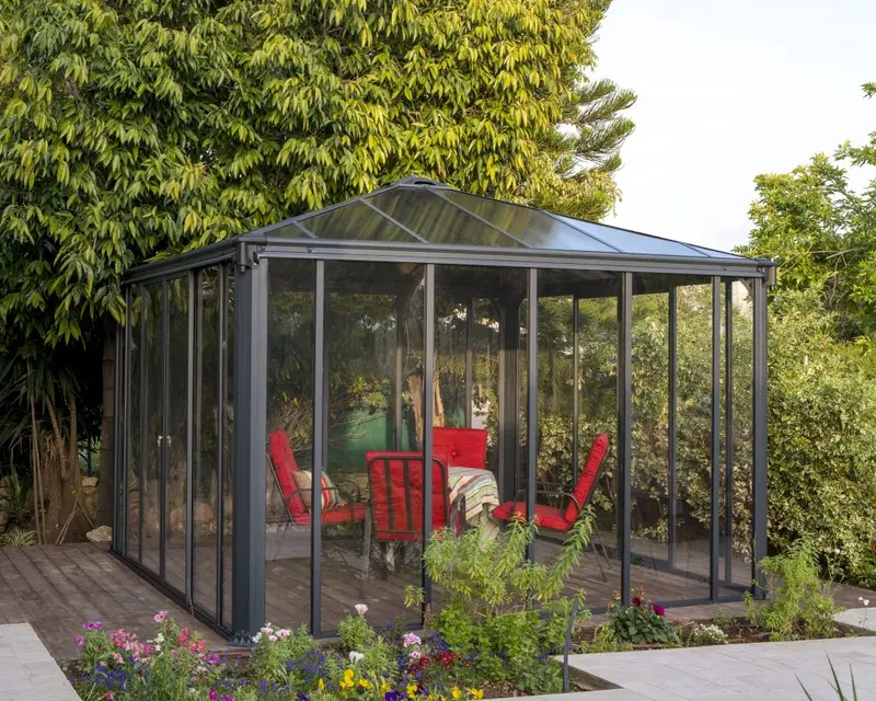enclosed gazebo kits by Nucrete