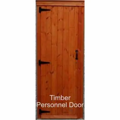 Timber personnel door