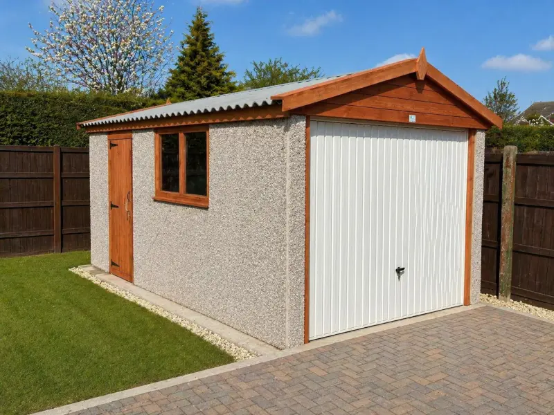 Standard concrete garage
