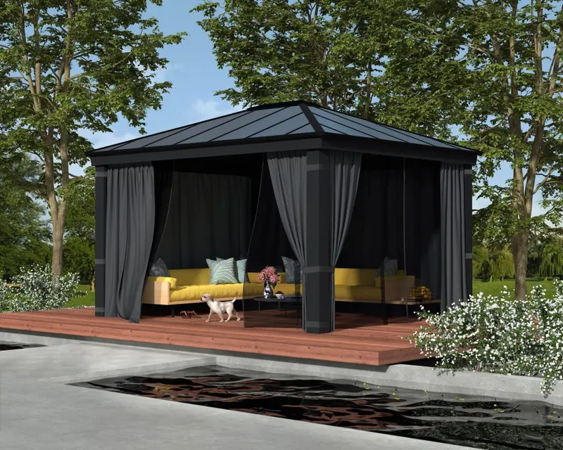 hardtop gazebo by Nucrete