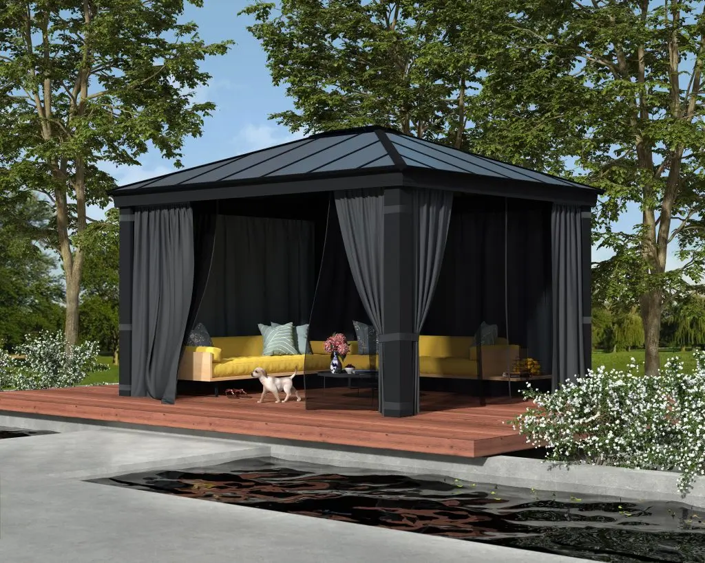 hardtop gazebo by Nucrete